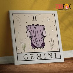 Awesome Gemini Zodiac Canvas wall art print - GEMINI0001-1-2-4