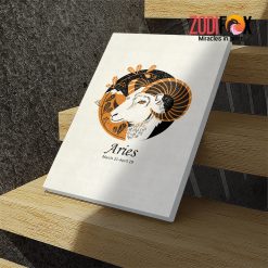 cute Aries Ram Canvas zodiac sign presents for horoscope lovers– ARIES0014