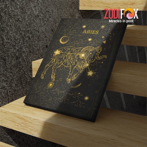 special Aries Gold Canvas gifts based on zodiac signs– ARIES0015