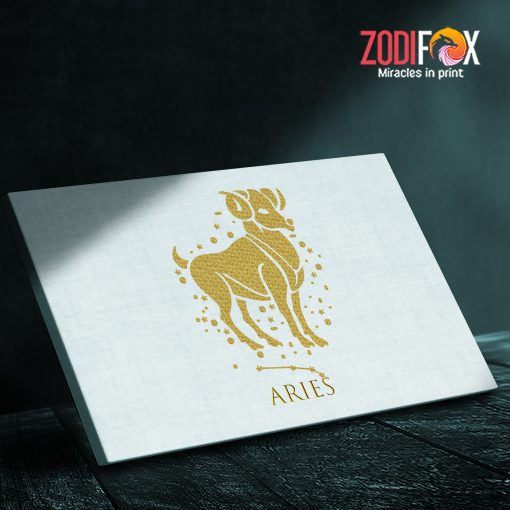 cute Aries Ram Art Canvas zodiac presents for astrology lovers– ARIES0017