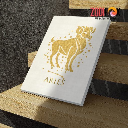 unique Aries Ram Art Canvas zodiac lover gifts – ARIES0017