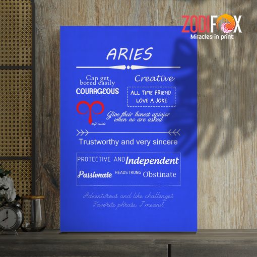best Aries Creative Canvas zodiac gifts for horoscope and astrology lovers– ARIES0018