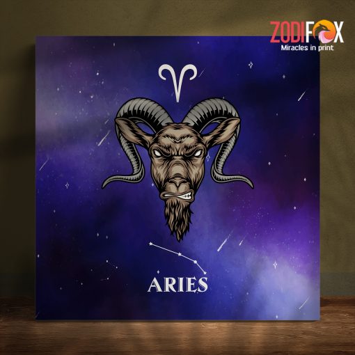 nice Aries Art Symbol Canvas birthday zodiac presents for horoscope and astrology lovers – ARIES0019