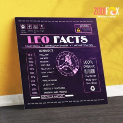 Leo Facts Canvas - LEO0001