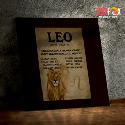 affordable Leo Season Canvas wall art print - LEO0010