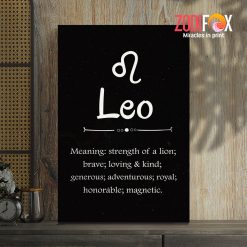 special Leo Brave Canvas best wall art decor - LEO0012-12-1
