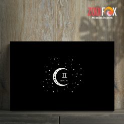 personalised Gemini Symbol Canvas birthday zodiac sign gifts for astrology lovers – GEMINI0012