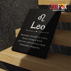 great Leo Brave Canvas birthday zodiac gifts for astrology lovers – LEO0012