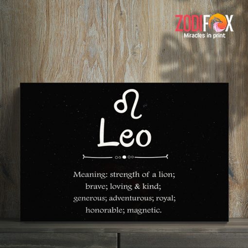 dramatic Leo Brave Canvas birthday zodiac sign presents for horoscope and astrology lovers – LEO0012