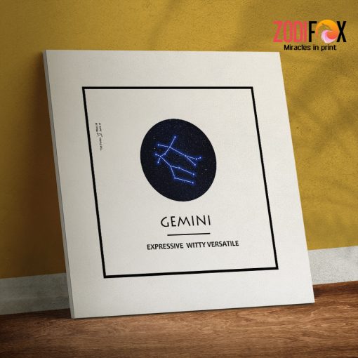 interested Gemini Constellation Canvas zodiac gifts for astrology lovers – GEMINI0013