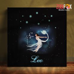 awesome Leo Constellation Canvas birthday zodiac sign presents for astrology lovers – LEO0013