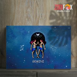 lovely Gemini Night Sky Canvas gifts based on zodiac signs – GEMINI0016