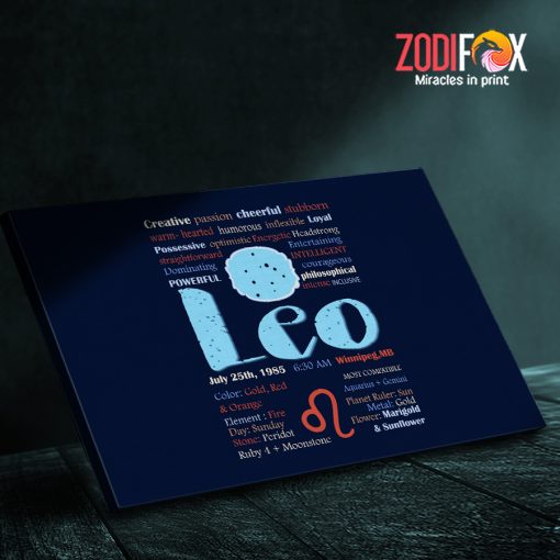 wonderful Leo Passion Canvas zodiac lover gifts – LEO0016