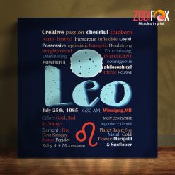 wonderful Leo Passion Canvas zodiac sign presents – LEO0016