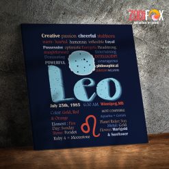 wonderful Leo Passion Canvas zodiac gifts and collectibles – LEO0016