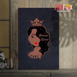 interested Gemini Queen Canvas birthday zodiac sign gifts for astrology lovers – GEMINI0017