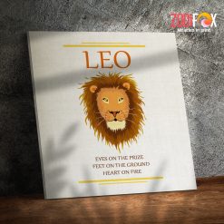 favorite Leo Art Canvas birthday zodiac sign presents for horoscope and astrology lovers – LEO0017
