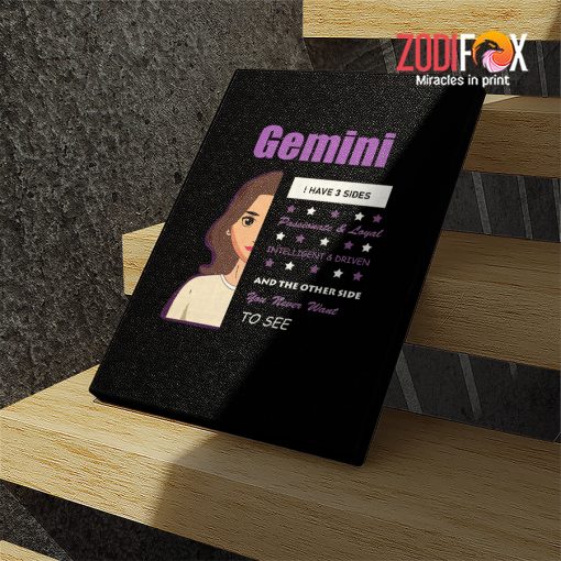 awesome Gemini Loyal Canvas birthday zodiac sign presents for astrology lovers – GEMINI0020
