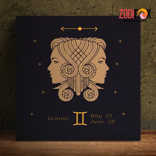 personality Gemini Twins Woman Canvas birthday zodiac presents for horoscope and astrology lovers – GEMINI0022