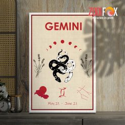 favorite Gemini Star Sign Canvas zodiac gifts for astrology lovers – GEMINI0024