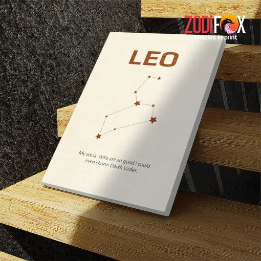 eye-catching Leo Horoscope Canvas zodiac presents for astrology lovers – LEO0036