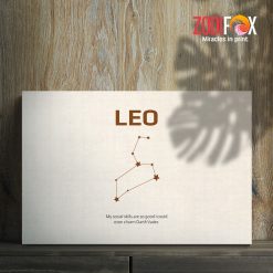 eye-catching Leo Horoscope Canvas zodiac gifts for astrology lovers – LEO0036