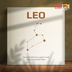 eye-catching Leo Horoscope Canvas zodiac gifts for horoscope and astrology lovers – LEO0036