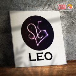 awesome Leo Symbol Canvas zodiac presents for astrology lovers – LEO0039