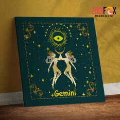 awesome Gemini Art Canvas birthday zodiac sign presents for horoscope and astrology lovers– GEMINI0004