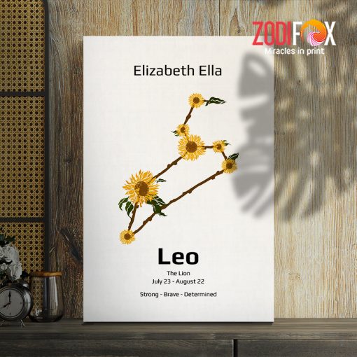 nice Leo Sunflower Canvas gifts according to zodiac signs – LEO0040