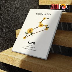 nice Leo Sunflower Canvas zodiac inspired gifts – LEO0040