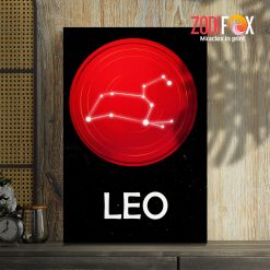 best Leo Constellation Canvas astrology horoscope zodiac gifts for man and woman – LEO0043