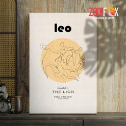 lovely Leo Maddy Canvas zodiac sign gifts for horoscope and astrology lovers – LEO0055
