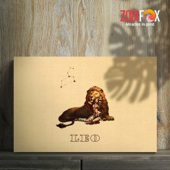 cute Leo Lion Woman Canvas zodiac sign gifts for astrology lovers – LEO0056