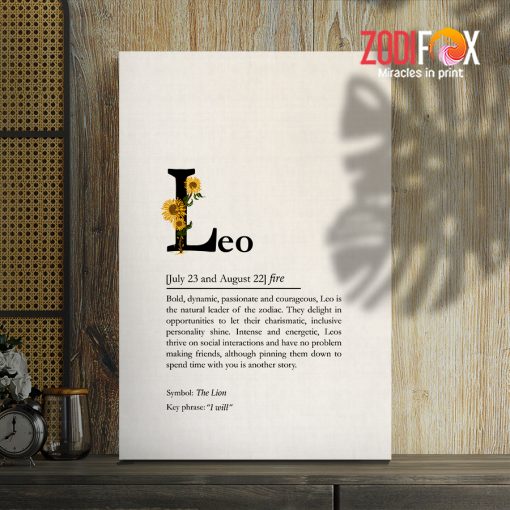 interested Leo Fire Canvas signs of the zodiac gifts – LEO0057