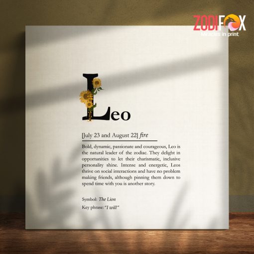 interested Leo Fire Canvas zodiac gifts and collectibles – LEO0057