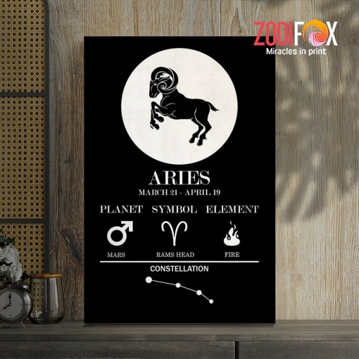 unique Aries Planet Canvas zodiac birthday gifts – ARIES0021