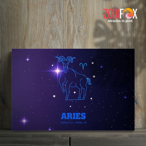 lovely Aries Star Symbol Canvas birthday zodiac sign gifts for astrology lovers – ARIES0022
