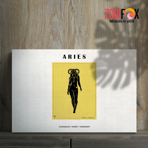 personality Aries Woman Canvas birthday zodiac presents for horoscope and astrology lovers – ARIES0024