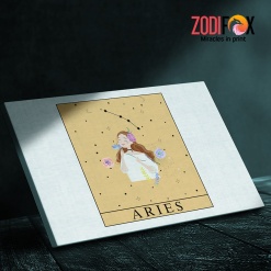 great Aries Brown Girl Canvas zodiac gifts for astrology lovers– ARIES0025