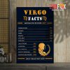 various Virgo Facts Canvas zodiac sign presents for horoscope lovers – VIRGO0001