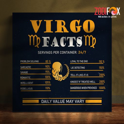 hot Virgo Facts Canvas zodiac lover gifts – VIRGO0001