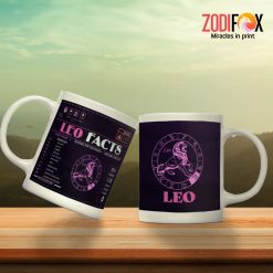 eye-catching Leo Facts Mug zodiac sign presents for horoscope lovers – LEO-M0001