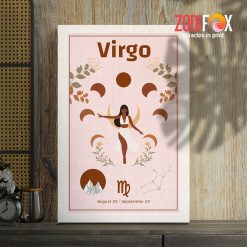hot Virgo Brown Canvas astrology lover gifts – VIRGO0010