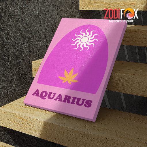 novelty Aquarius Sun Canvas zodiac sign gifts for horoscope and astrology lovers– AQUARIUS0010