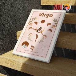 various Virgo Brown Canvas astrology horoscope zodiac gifts for man and woman - VIRGO0010
