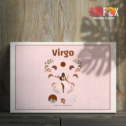 funny Virgo Brown Canvas horoscope lover gifts – VIRGO0010