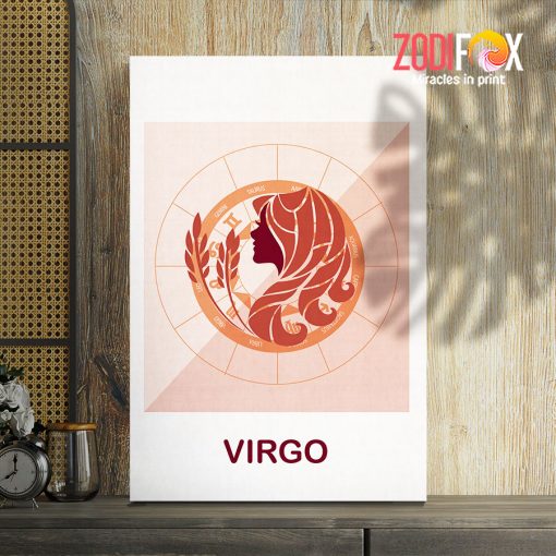 interested Virgo Girl Canvas zodiac gifts for astrology lovers a– VIRGO0011