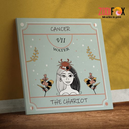 wonderful Cancer Chariot Canvas zodiac presents for horoscope and astrology lovers– CANCER0011