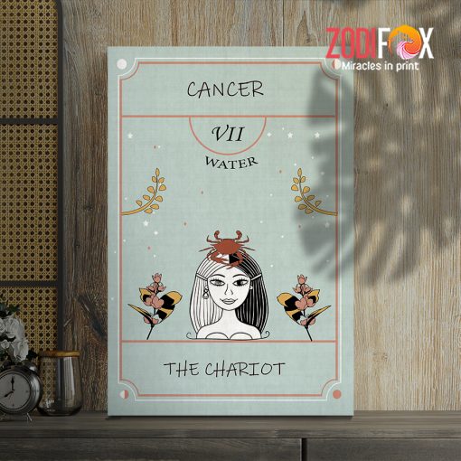 wonderful Cancer Chariot Canvas zodiac sign presents for horoscope and astrology lovers– CANCER0011